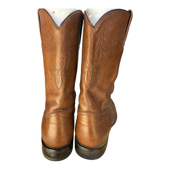 Ben Miller Leather Roper Cowboy Boot Men size 9.5 D - Picture 8 of 13